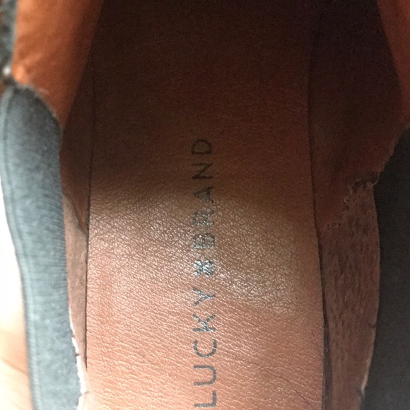 Lucky Brand black suede ankle booties - Picture 3 of 5